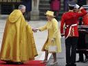 Royal Wedding England Queen Elizabeth II and Prince Philip arrive to Westminster Abbey London