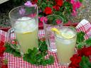 4th of July Family Picnic Cold Glass of Lemonade