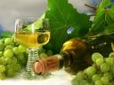 Chardonnay Wine and Grapes Wallpaper