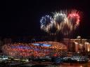 2022 Winter Olympic Games Fireworks Olympic Rings