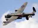 Air Show Flying Legends Avro Lancaster in Duxford Cambridgeshire UK