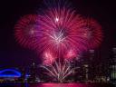 New Year 2022 Fireworks in Toronto Canada