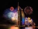 New Year Fireworks Burj Al Arab in Dubai