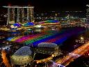 Rainbow Lights on Marina Bay Singapore