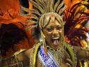 Rio Carnival Brazil 2011 Performer along Sambadrome