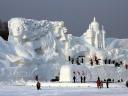 Romantic Feelings Snow Sculpture Harbin Heilongjiang China