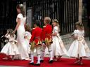 Royal Wedding England Pippa Middleton with hers Assistants arrive at Westminster Abbey London
