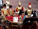 Royal Wedding England Prince William and Catherine at Procession to Buckingham Palace London