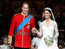 Royal Wedding England Prince William and Catherine on leaving Westminster Abbey London