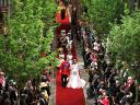 Royal Wedding England Procession of Prince William and Catherine Duchess of Cambridge at Westminster Abbey London