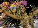 Sao Paulo Carnival Brazil 2011 Dancer of Aguia de Ouro Samba School