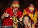 World Cup 2010 Champion Spanish Fans in Palencia