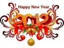 2012 Happy New Year Greeting Card