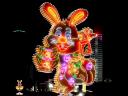Chinese New Year Neon Llights in Dalian Liaoning Northeast China