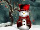 Christmas Card Lovely Snowman