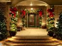 Christmas Decoration of House Entrance