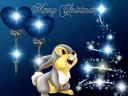 Disney Christmas Card Cute Bunny