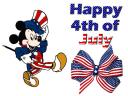 Happy 4th of July Mickey Mouse Greeting Card