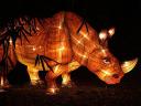 Lantern Festival Hippo at Municipality Park in Hat Yai Thailand